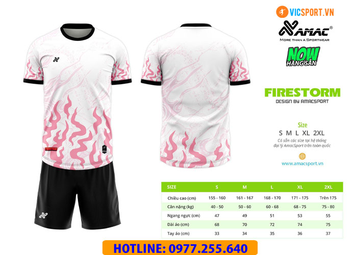 Áo đá banh thiết kế Amac Firestorm - Hình ảnh 2