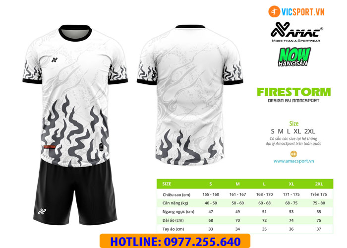 Áo đá banh thiết kế Amac Firestorm - Hình ảnh 3