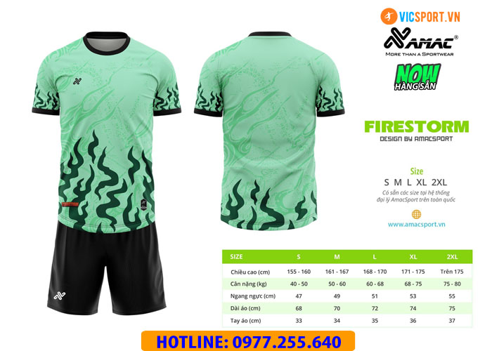 Áo đá banh thiết kế Amac Firestorm - Hình ảnh 7