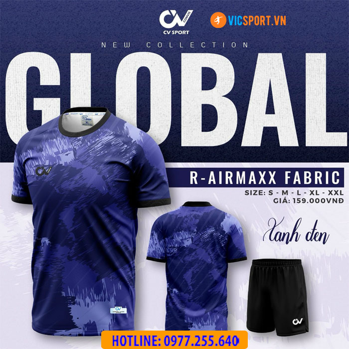 Áo đá banh không logo CV Global - Hình ảnh 20