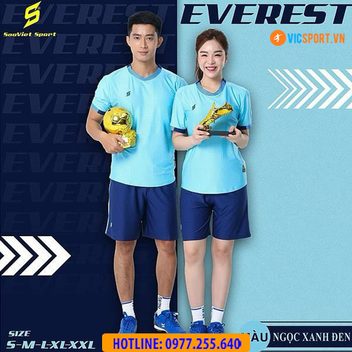 Áo đá banh không logo SV Everest - Hình ảnh 13