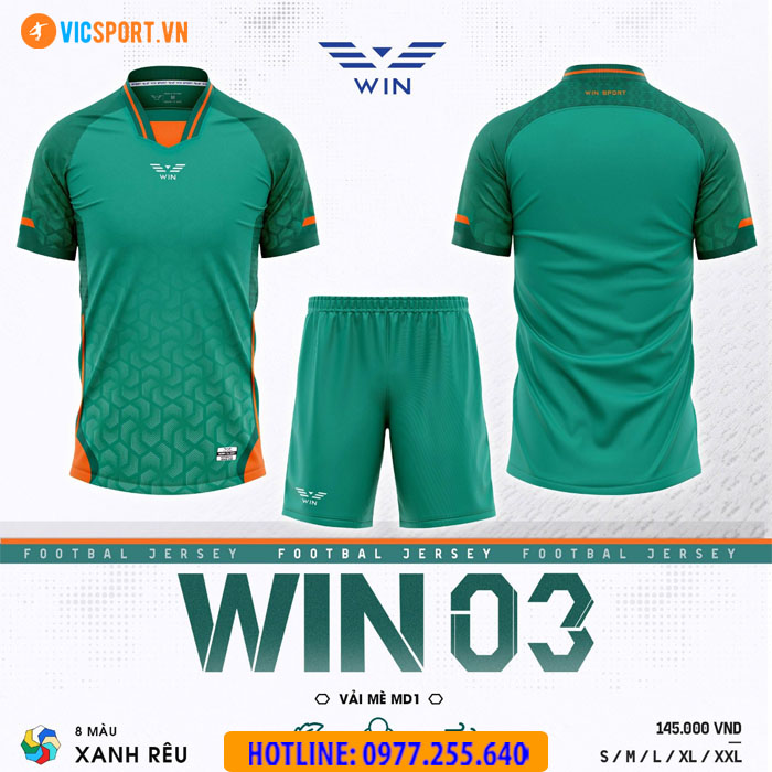 Áo đá banh không logo Win 03 - Hình ảnh 2