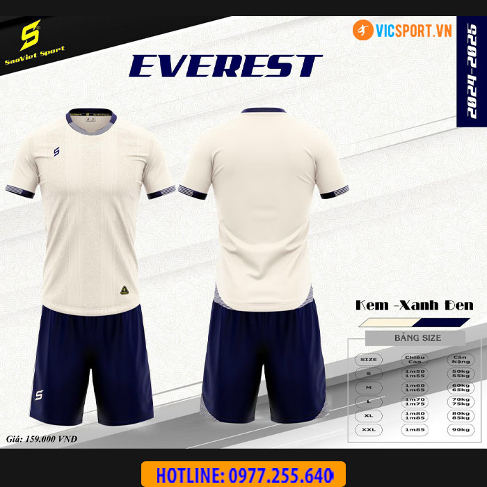 Áo đá banh không logo SV Everest - Hình ảnh 6