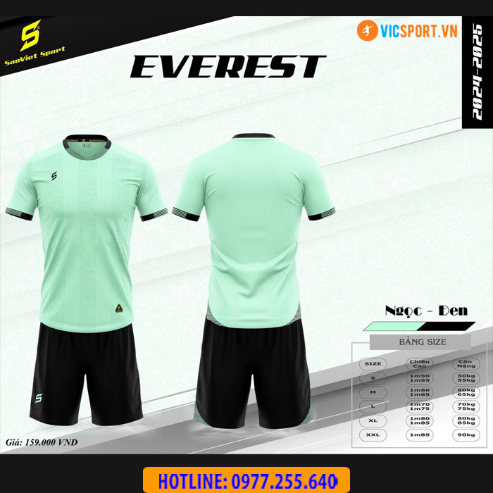 Áo đá banh không logo SV Everest - Hình ảnh 5