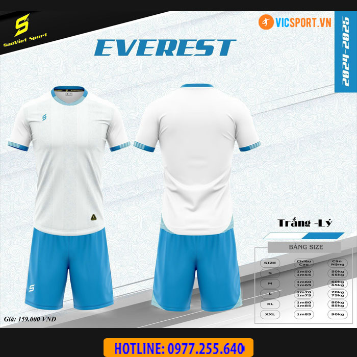 Áo đá banh không logo SV Everest - Hình ảnh 3