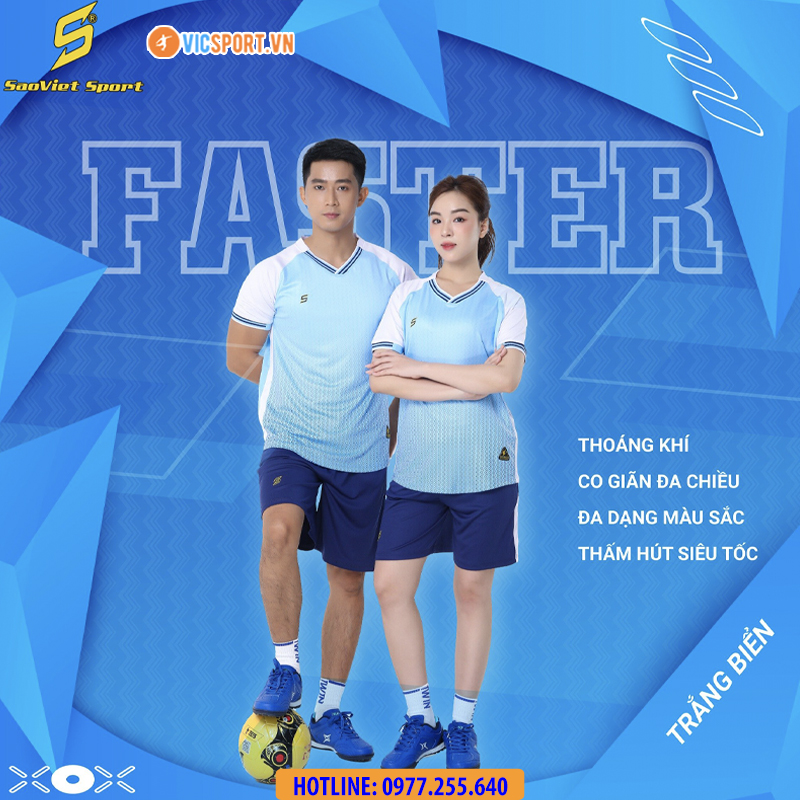 Áo đá banh không logo SV Faster - Hình ảnh 25
