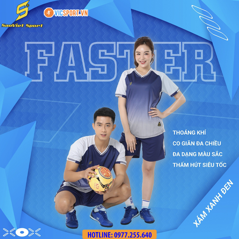 Áo đá banh không logo SV Faster - Hình ảnh 22