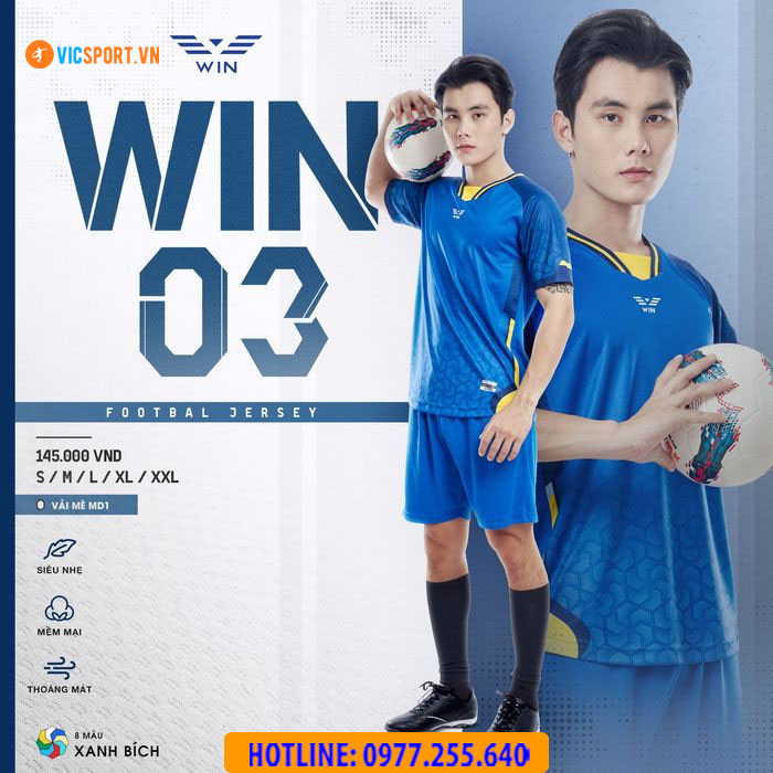 Áo đá banh không logo Win 03 - Hình ảnh 18