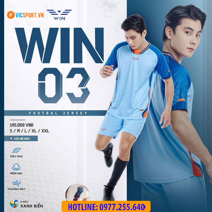 Áo đá banh không logo Win 03 - Hình ảnh 16