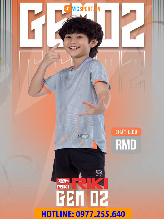 Áo bóng đá trẻ em Riki Gem 02 - Hình ảnh 3