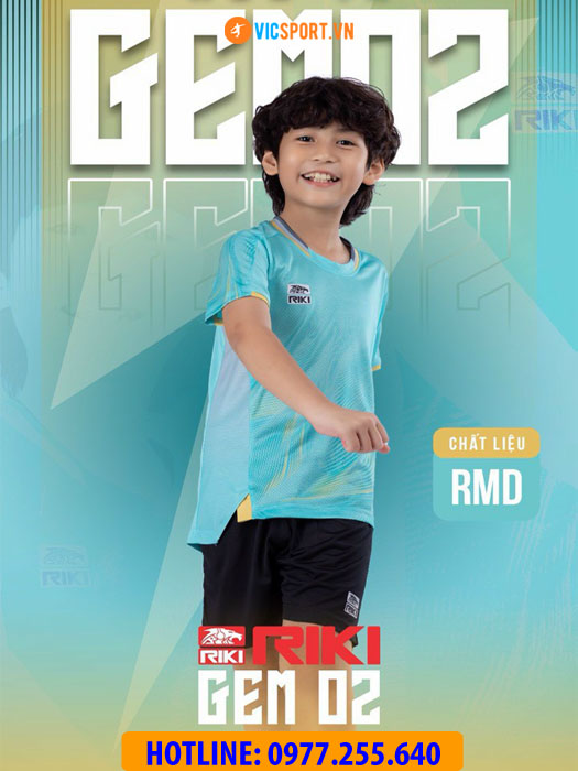 Áo bóng đá trẻ em Riki Gem 02 - Hình ảnh 2