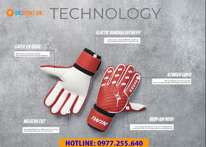 Găng tay thủ môn Iwin Keepa Basic - Hình ảnh 9