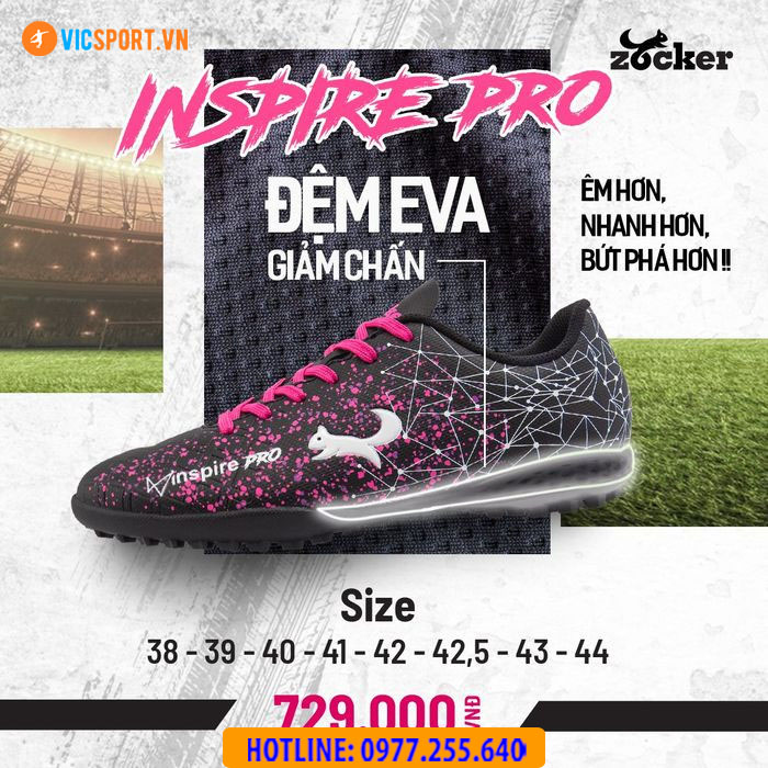 Giày đá banh Zocker Inspire Pro sân nhân tạo - Hình ảnh 12