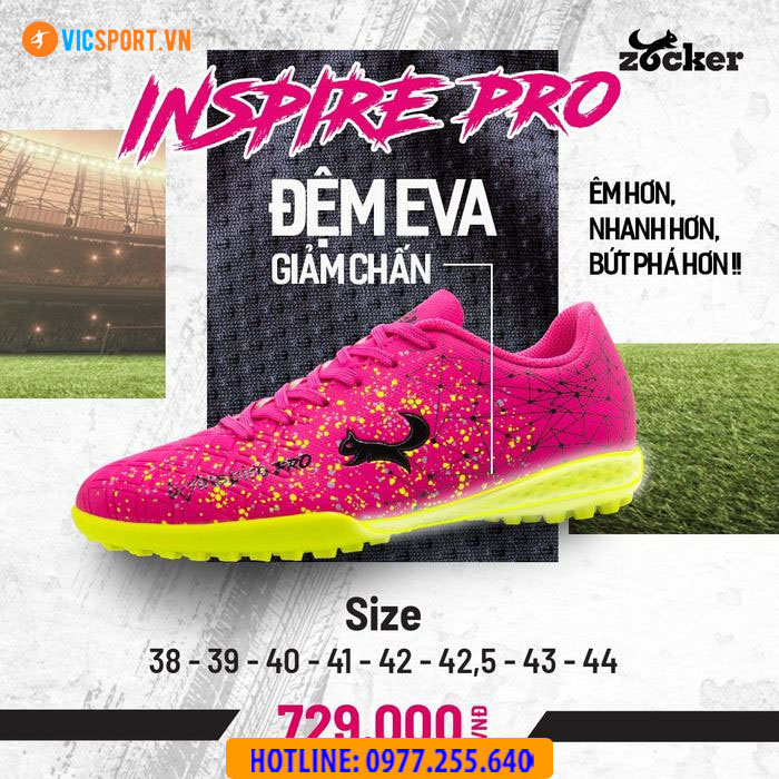 Giày đá banh Zocker Inspire Pro sân nhân tạo - Hình ảnh 16
