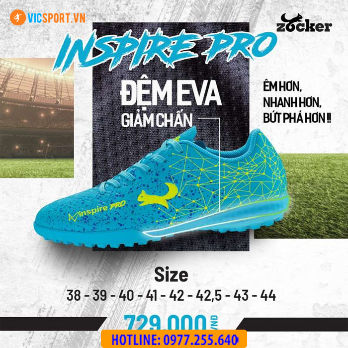 Giày đá banh Zocker Inspire Pro sân nhân tạo - Hình ảnh 15