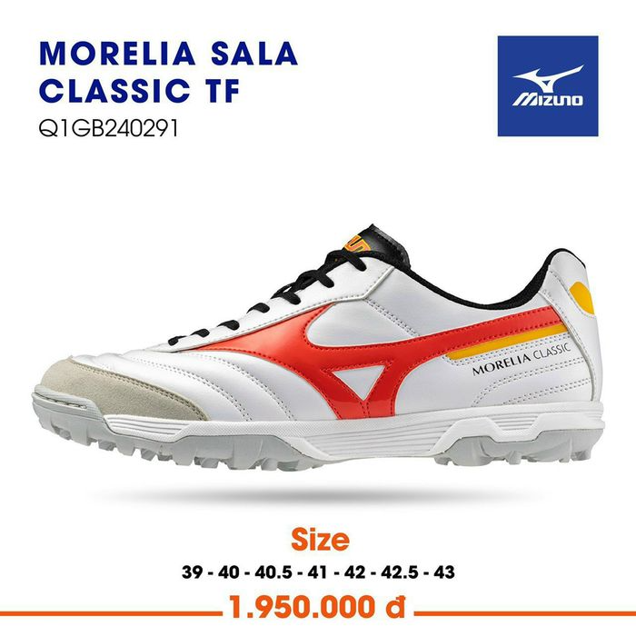 Giày bóng đá chính hãng Mizuno Morelia Sala Classic đế TF - Hình ảnh 6