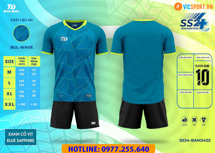 Áo Cầu Lông Nam Bulbal Badminton SS24 BAM2402 - Hình ảnh 5