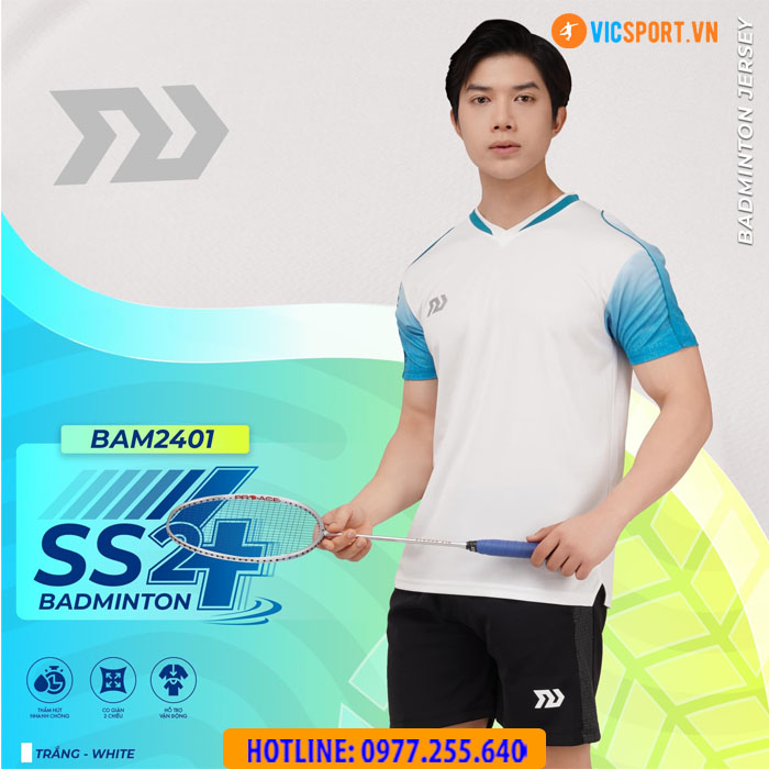 Áo Cầu Lông Nam Bulbal Badminton SS24 BAM2401 - Hình ảnh 3