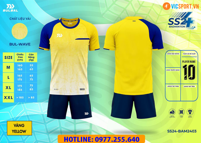 Áo Cầu Lông Nam Bulbal Badminton SS24 BAM2403 - Hình ảnh 7