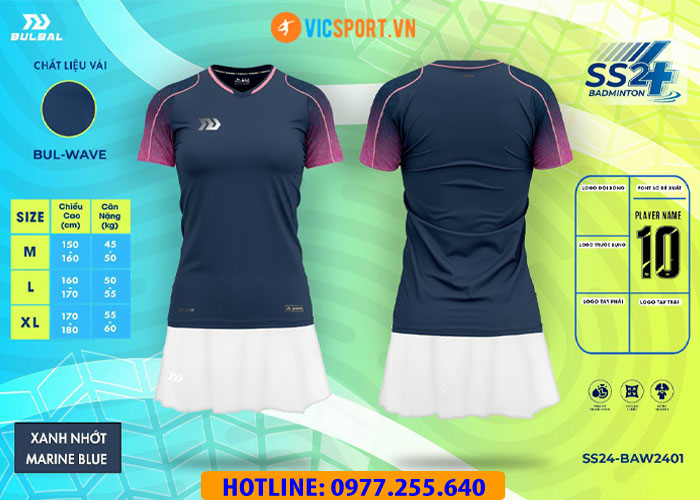 Áo Cầu Lông Nữ Bulbal Badminton SS24 BAM2401 - Hình ảnh 10