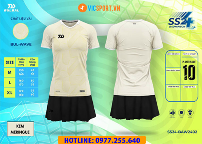 Áo Cầu Lông Nữ Bulbal Badminton SS24 BAM2402 - Hình ảnh 8