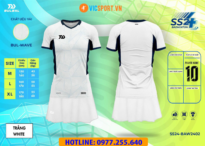Áo Cầu Lông Nữ Bulbal Badminton SS24 BAM2402 - Hình ảnh 6