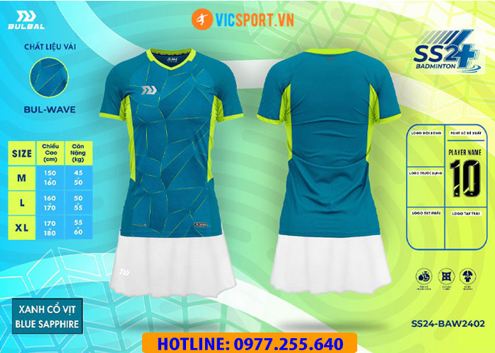 Áo Cầu Lông Nữ Bulbal Badminton SS24 BAM2402 - Hình ảnh 7
