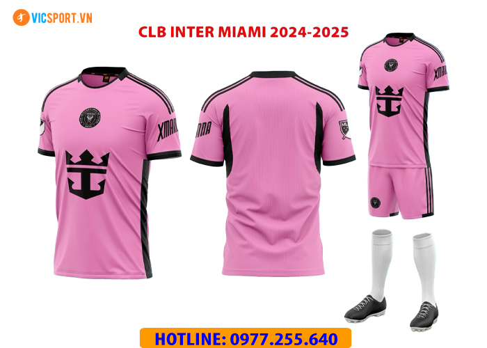 Áo Messi - áo đá banh Clb Inter Miami 2024-2025 vải mè - Hình ảnh 23