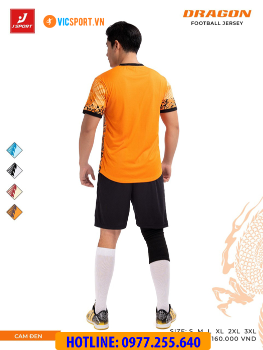 Áo đá banh thiết kế không logo J-Sport Dragon - Hình ảnh 37