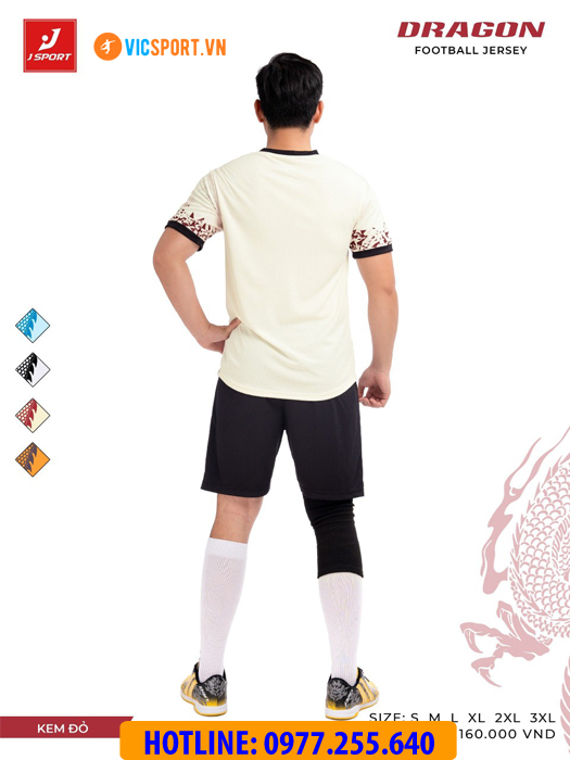 Áo đá banh thiết kế không logo J-Sport Dragon - Hình ảnh 30