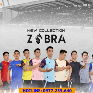 Áo đá banh không logo VH Zebra