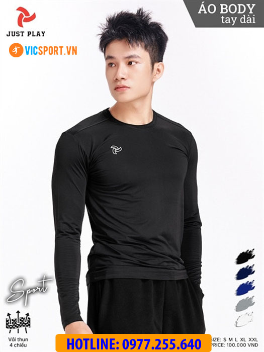 Áo lót body tay dài Justplay - Hình ảnh 16