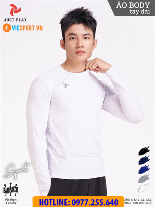 Áo lót body tay dài Justplay - Hình ảnh 20