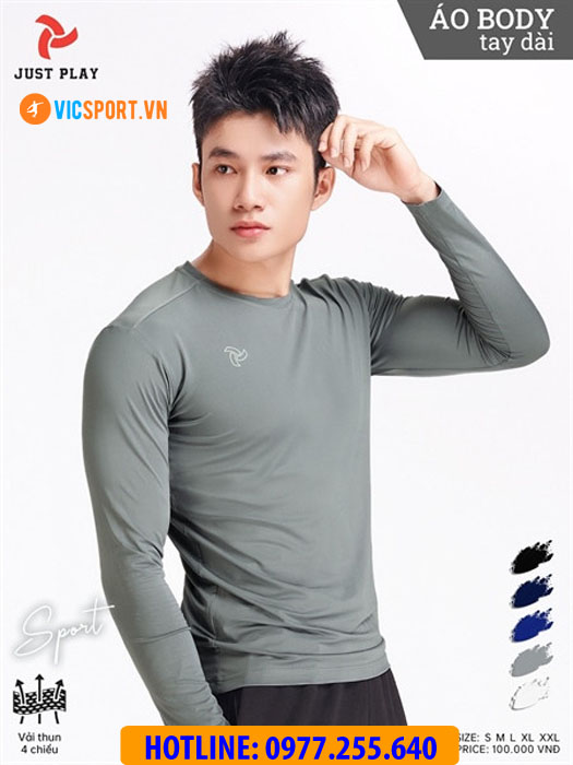 Áo lót body tay dài Justplay - Hình ảnh 24