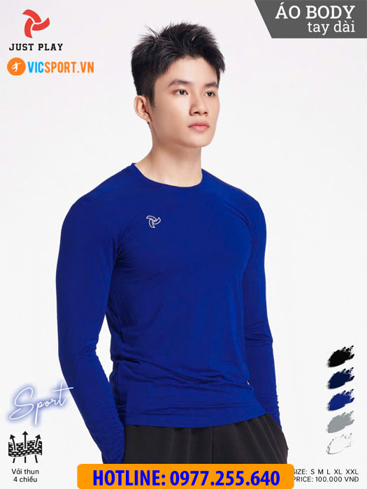 Áo lót body tay dài Justplay - Hình ảnh 13