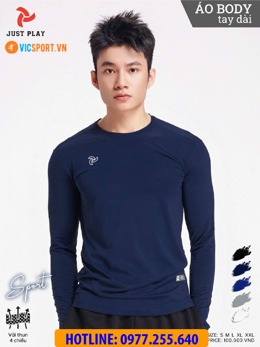 Áo lót body tay dài Justplay - Hình ảnh 9