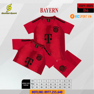 Áo bóng đá trẻ em Clb Bayern mùa giải 2024-2025