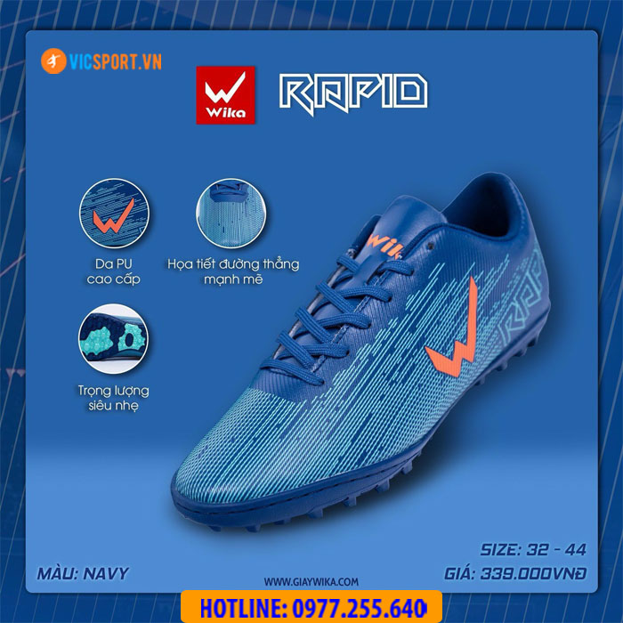 Giày đá bóng Wika Rapid đế TF - Hình ảnh 10