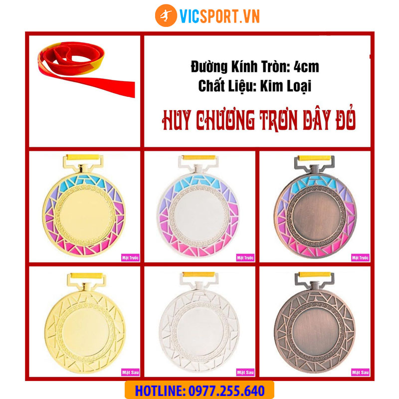 Huy chương kim loại hội thao dây đỏ - Hình ảnh 6