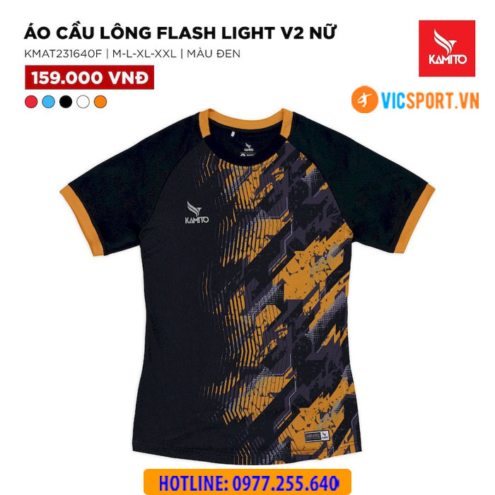 Áo cầu lông nữ Kamito Flash Light V2 chính hãng - Hình ảnh 5
