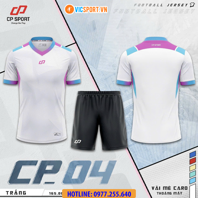 Áo đá banh không logo CP04 - Hình ảnh 19