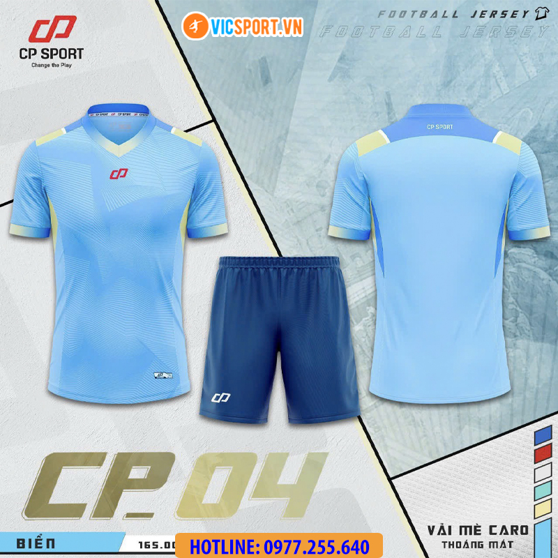 Áo đá banh không logo CP04 - Hình ảnh 18