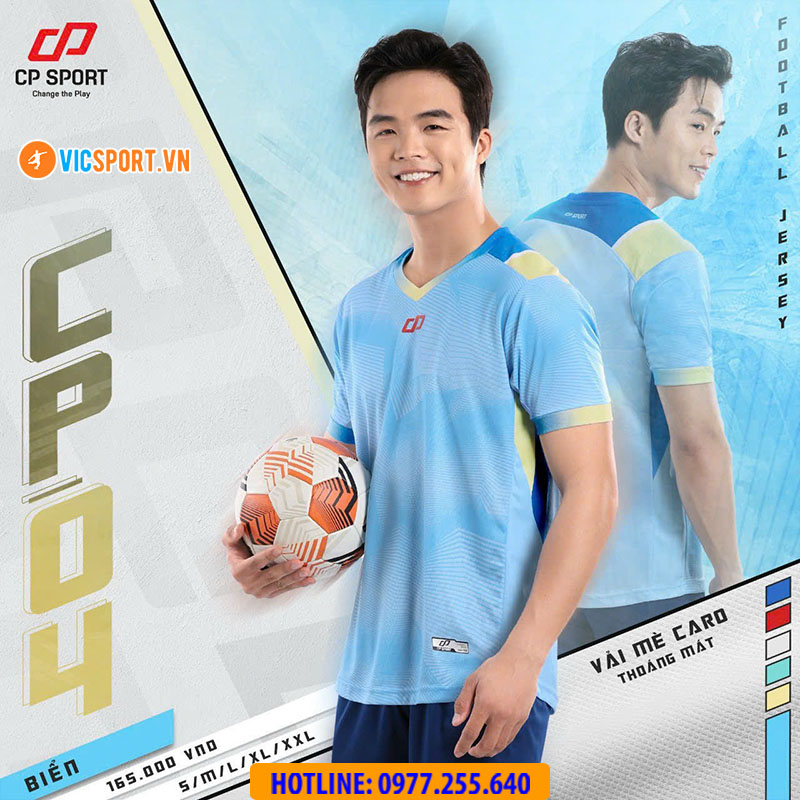 Áo đá banh không logo CP04 - Hình ảnh 4