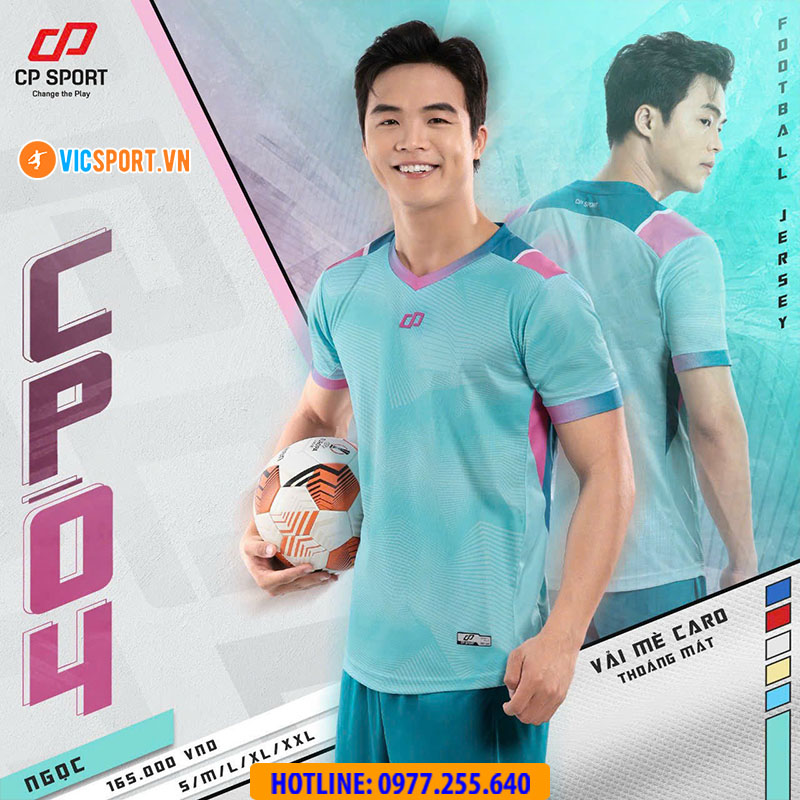 Áo đá banh không logo CP04 - Hình ảnh 2