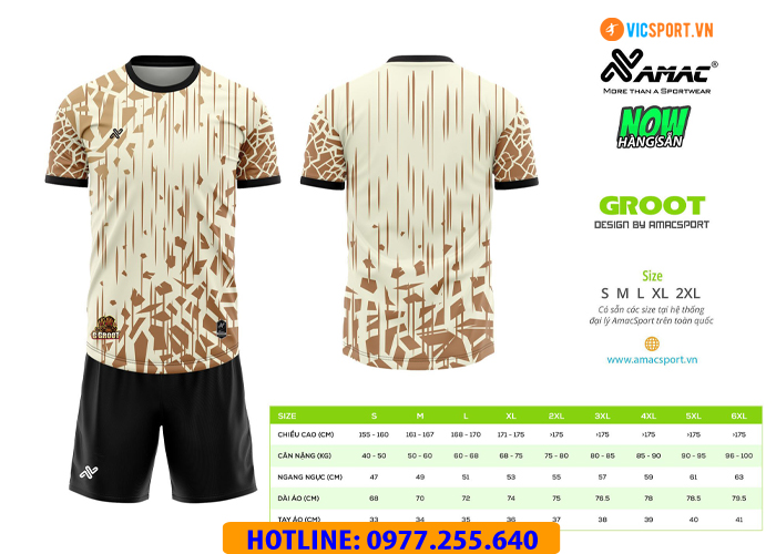 Áo đá banh thiết kế Amac Groot - Hình ảnh 3