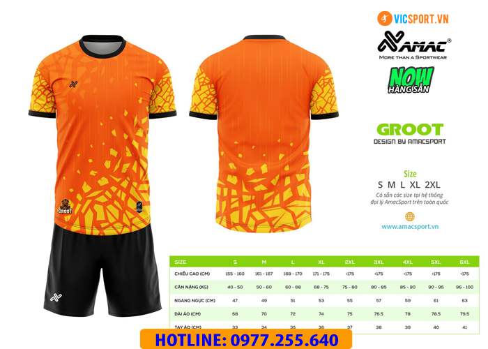 Áo đá banh thiết kế Amac Groot - Hình ảnh 5