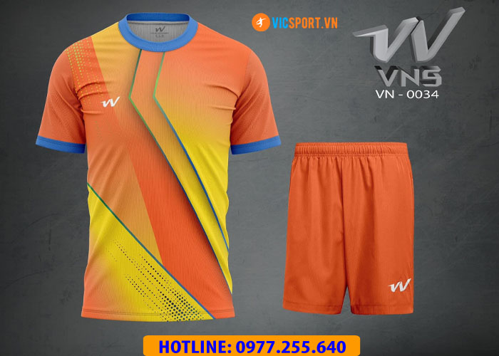 Áo đá banh thiết kế Vns VN034 - Hình ảnh 2