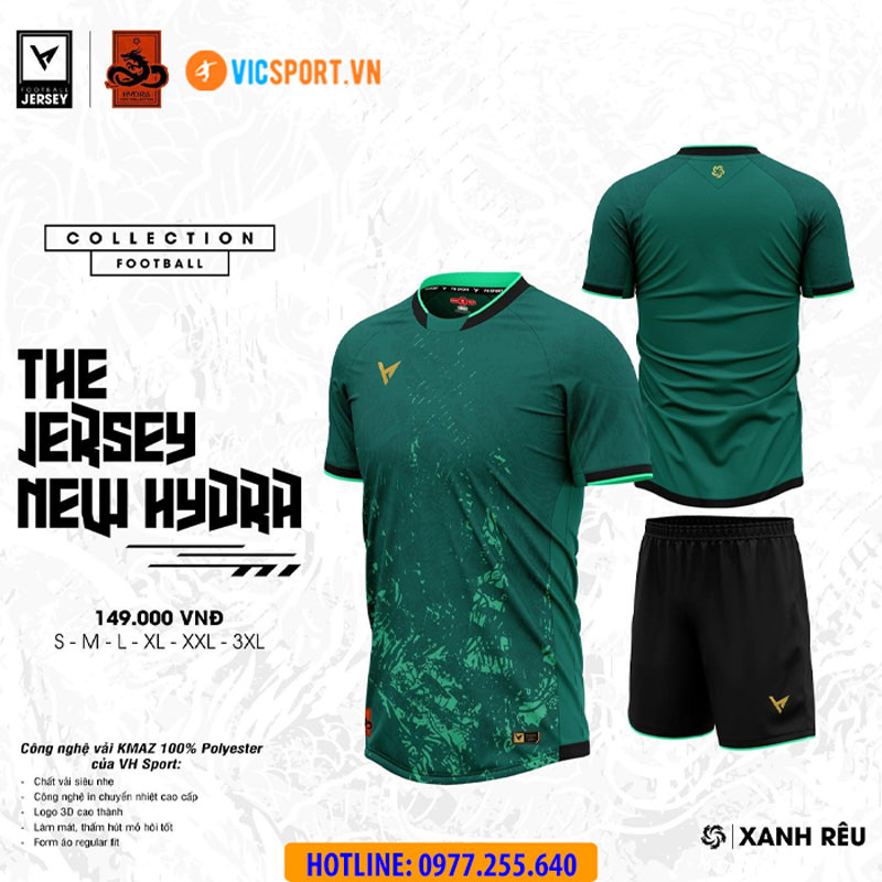 Áo đá banh không logo VH Hydra - Hình ảnh 13