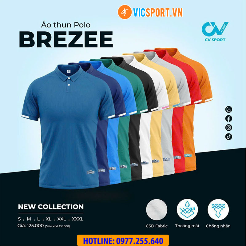 Áo polo di chuyển CV Brezee - Hình ảnh 12