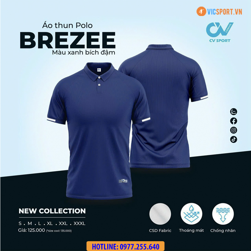 Áo polo di chuyển CV Brezee - Hình ảnh 10